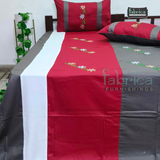 Designer Embroidered Pure Cotton  king Size Bed Sheets