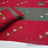 Designer Embroidered Pure Cotton  king Size Bed Sheets