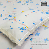 Fabby Pure Cotton King Size Lace Work Bedsheet set