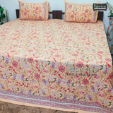 Fabby Decor Designer Kingsize Printed Pure Cotton Bedsheet