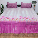 Fabby Decor Designer Kingsize Printed Pure Cotton Bedsheet