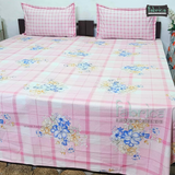 Fabby Decor Designer Print Cotton Double Bed Queen Size Bed Sheets