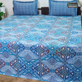 Omega print  Pure Cotton Double Bed Bedsheet