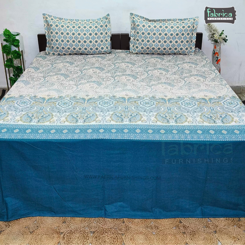 La Cozy Decor Designer Print Cotton King Size Bed Sheets