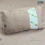 Fabby Decor Designer Kingsize Embroidered  Pure Cotton Bedsheet