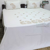 Luxury  Designer Cotton Embroider Double Bed Bed Sheets