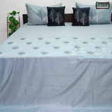 Crown Comfort Superfine Embroidered 5 piece King Size Bed Sheet