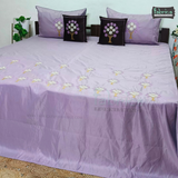 Crown Comfort Superfine Embroidered 5 piece King Size Bed Sheet