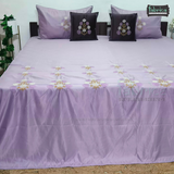 Crown Comfort Superfine Embroidered 5 piece King Size Bed Sheet