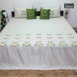 Crown Comfort Superfine Embroidered 5 piece King Size Bed Sheet