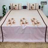 Fabby Decor Designer Mix & Match Patchwork Pure Cotton King Size Embroidered Bedsheet