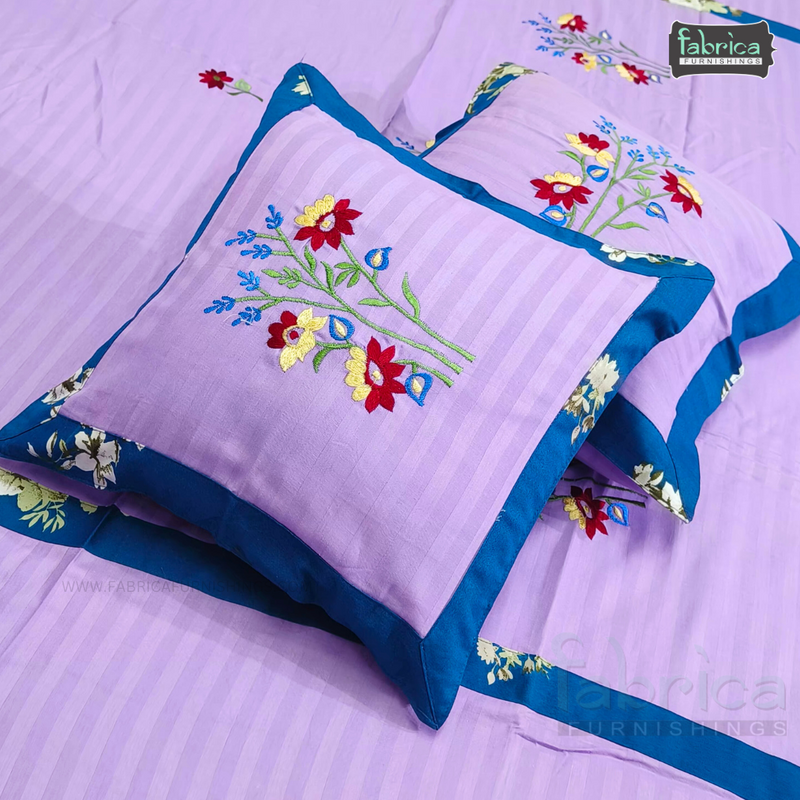 Decor classic Designer Embroider 8 pcs pure Cotton Deewan Set.