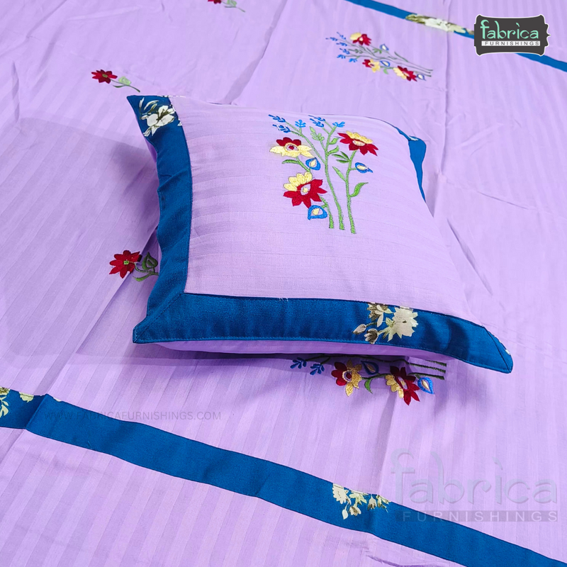 Decor classic Designer Embroider 8 pcs pure Cotton Deewan Set.