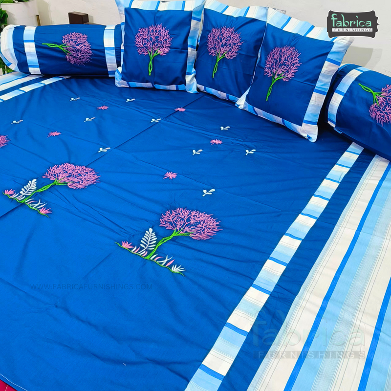 Decor classic Designer Embroider 8 pcs pure Cotton Deewan Set.