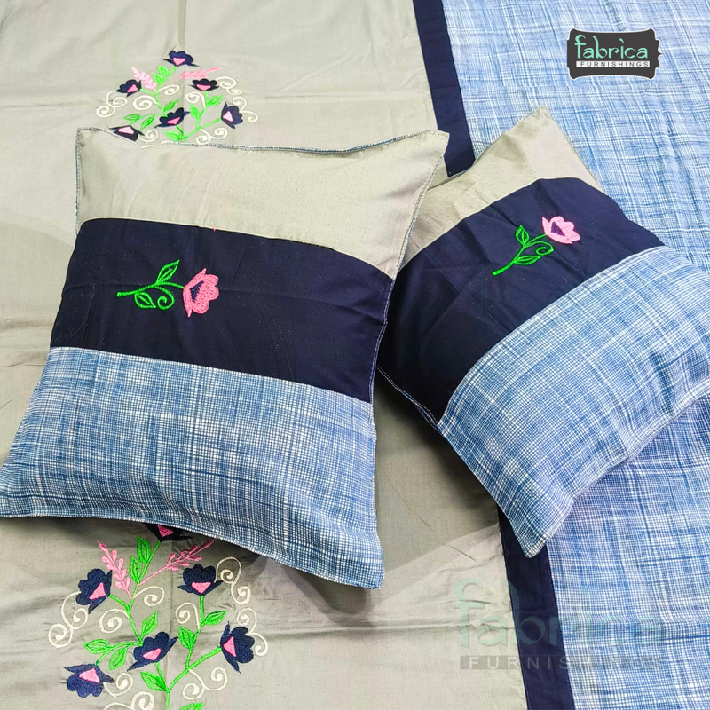 Decor classic Designer Embroider 8 pcs pure Cotton Deewan Set.