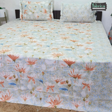 Fabby Decor Designer Super Kingsize Printed Pure Cotton Bedsheet