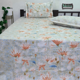 Fabby Decor Designer Super Kingsize Printed Pure Cotton Bedsheet