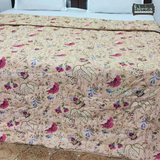 HANDBLOCK PRINTED DOUBLE BED  PURE COTTON REVERSIBLE QUILTS