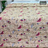 HANDBLOCK PRINTED DOUBLE BED  PURE COTTON REVERSIBLE QUILTS