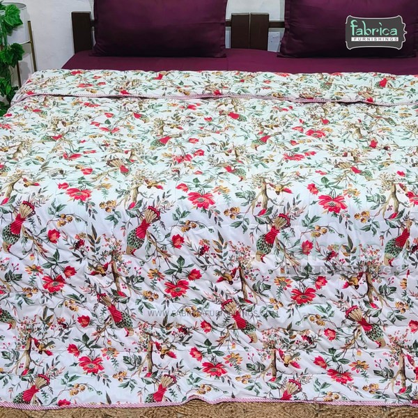 Handblock Printed Double Bed Pure Cotton Reversible Quilts