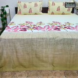 Fabby Printed  Pure Cotton Bedsheet set