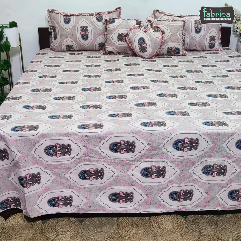 Festive Delight Double Bed 6 Piece Bedding Set