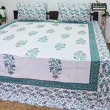 Decor Designer Printed Pure Cotton Double  Bedsheet