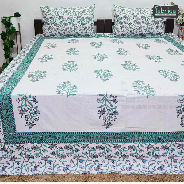 Decor Designer Printed Pure Cotton Double  Bedsheet