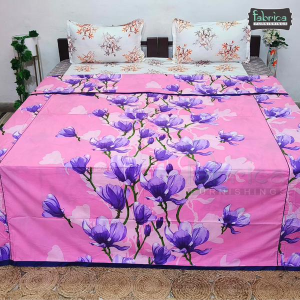 Premium Double Bed Pure Cotton Printed Ac Duvet Cover