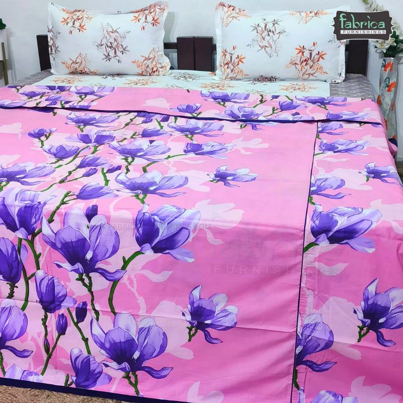 Premium Double Bed Pure Cotton Printed Ac Duvet Cover