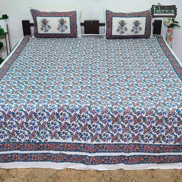 Decor Designer  Pure Cotton Printed Double Bedsheet