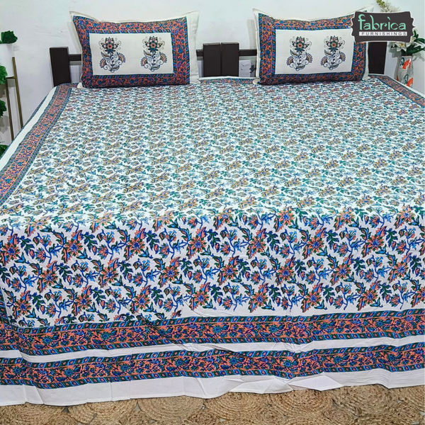 Decor Designer  Pure Cotton Printed Double Bedsheet