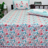 Rangoli Pure Cotton Handblock Super Kingsize Bedsheet