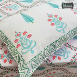 Rangoli Pure Cotton Handblock Super Kingsize Bedsheet