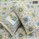 Sanskriti Pure Cotton Double Bed Printed Bedsheet Set