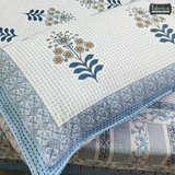 Sanskriti Pure Cotton Double Bed Printed Bedsheet Set