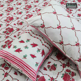 Ananta Printed Floral Pure Cotton King Size Bedsheet set