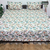 Anokhi Printed King Pure Cotton King Size Bedsheet Set