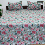 Anokhi Printed King Pure Cotton King Size Bedsheet Set