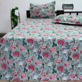 Anokhi Printed King Pure Cotton King Size Bedsheet Set