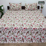 Anokhi Printed King Pure Cotton King Size Bedsheet Set