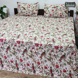 Anokhi Printed King Pure Cotton King Size Bedsheet Set