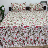 Anokhi Printed King Pure Cotton King Size Bedsheet Set