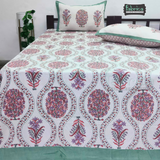 Lehariya Printed Double Bed Pure Cotton Bedsheet