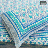 Lehariya Printed Double Bed Pure Cotton Bedsheet