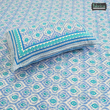 Lehariya Printed Double Bed Pure Cotton Bedsheet