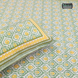 Lehariya Printed Double Bed Pure Cotton Bedsheet