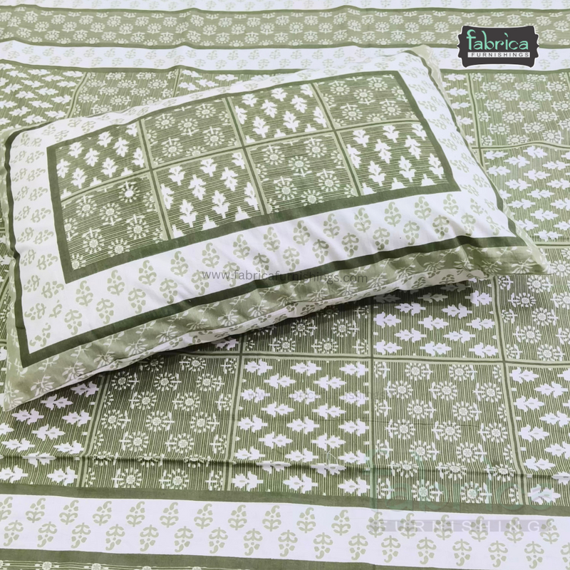 Rangbirangi Printed Single Bed Pure Cotton Bedsheet Set