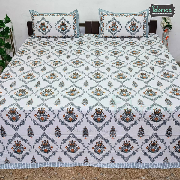 Bahar Bliss Mul Cotton 4 pcs Bedding Set