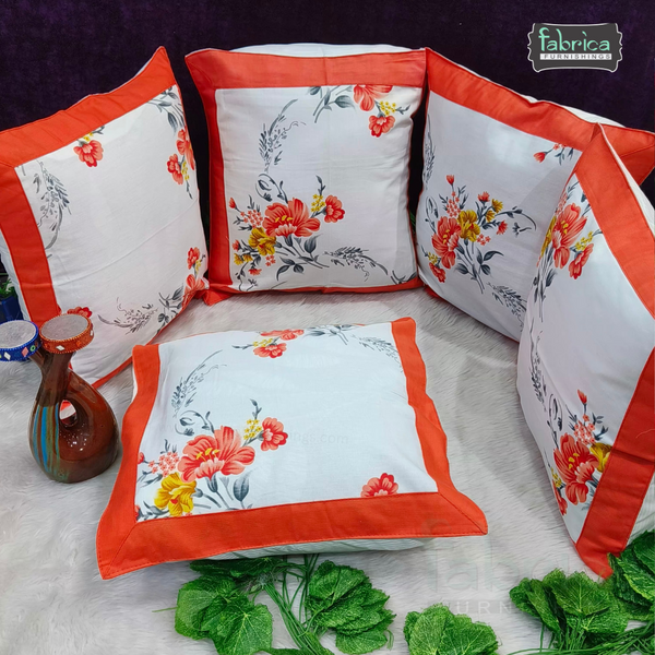 Mix & Match Pure Cotton Printed Cushion Covers (Set of 5 Pcs )